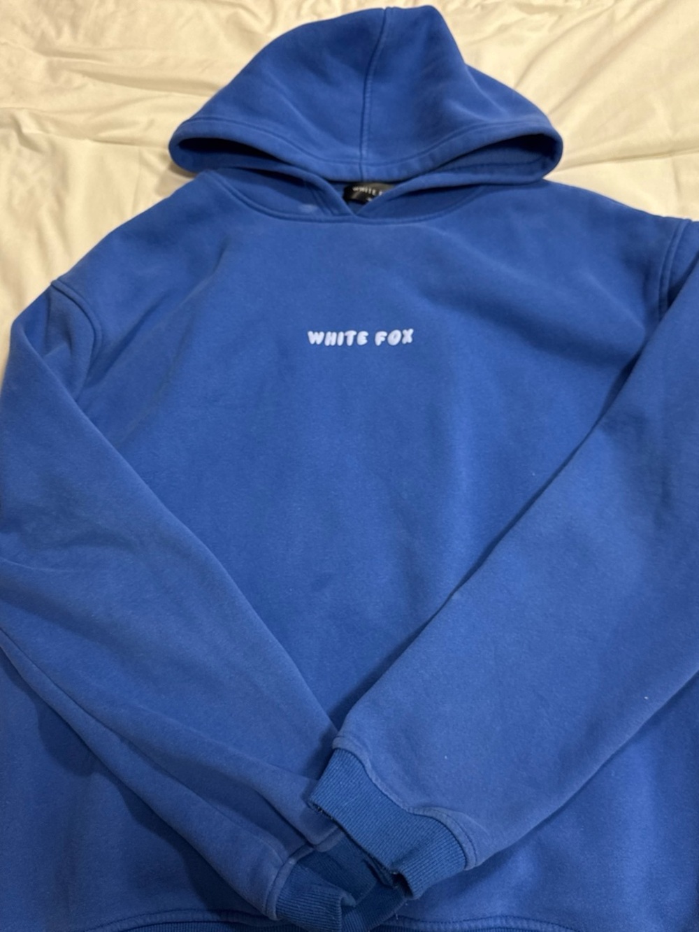 Blue White Fox Hoodie